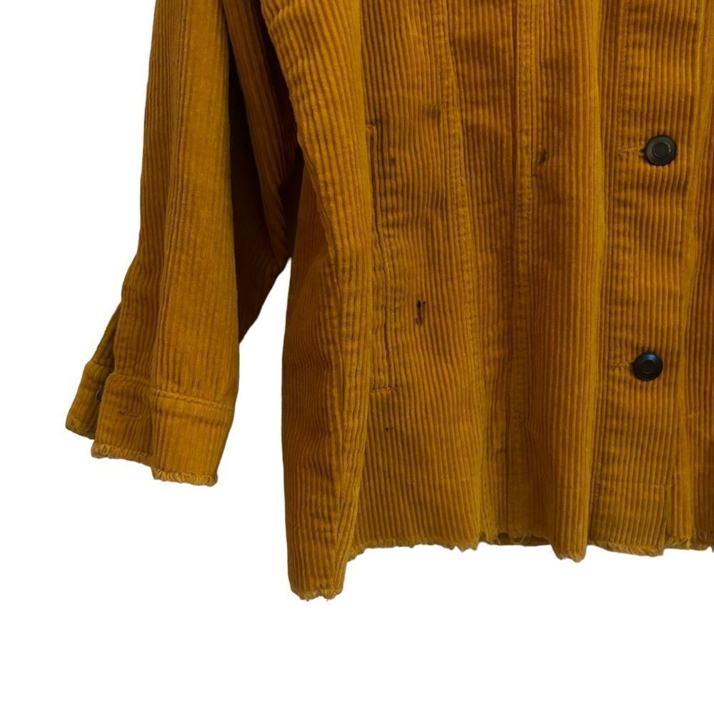 Zara Women’s Mustard Yellow Corduroy Oversized Ra… - image 3